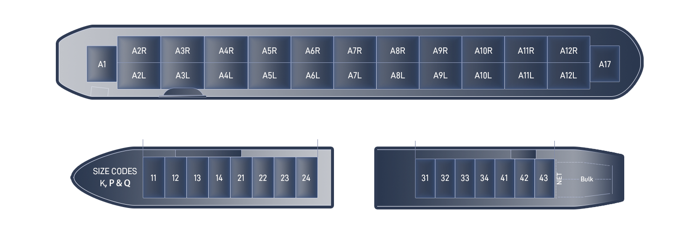 767-400机舱布局图